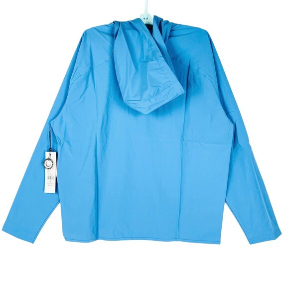 Kenneth Cole Golf Water Resistant 1/4 Zip Hoodie Anorak Jacket Sz L Lightweight - Picture 2 of 12